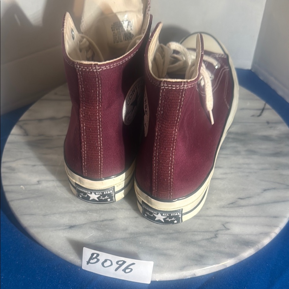 Converse Chuck Taylor Athletic Shoes - Cream and Burgundy - Picture 7 of 11